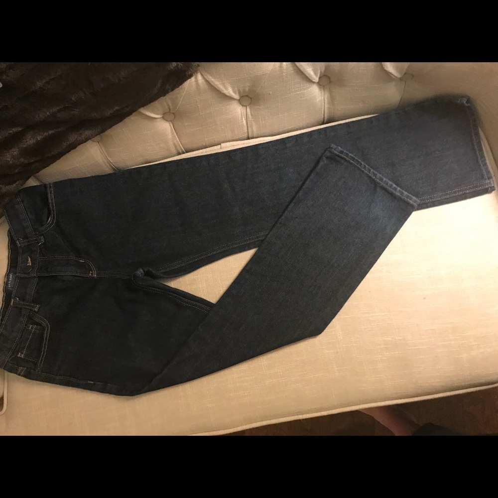 Old Navy Loose Boot Cut Jeans Dark Wash Size 14